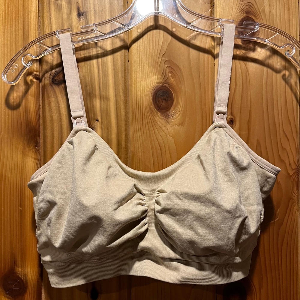 Kindred Bravely Bra Nursing Pumping Maternity Beige Tan Size XL